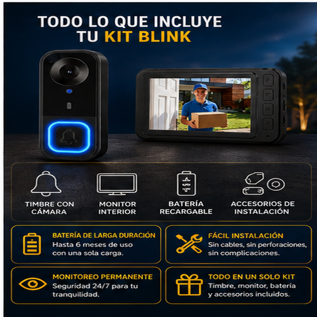 Blink® Timbre con cámara inalámbrica 1080p