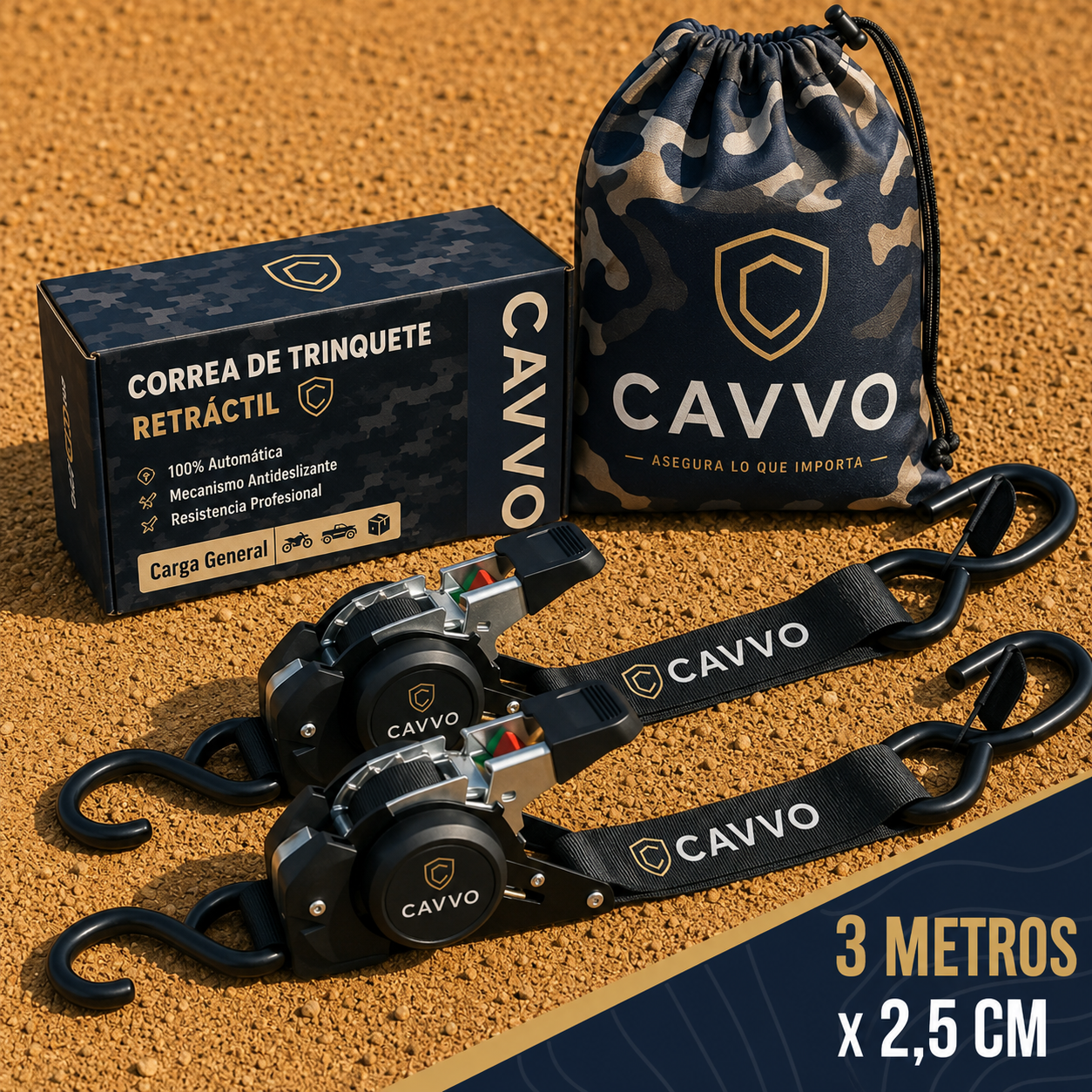 Correa Automática Retráctil CAVVO