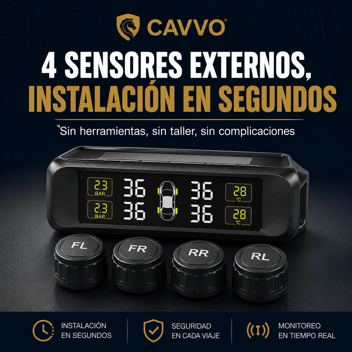 Monitor de Présion Neumáticos - control y seguridad