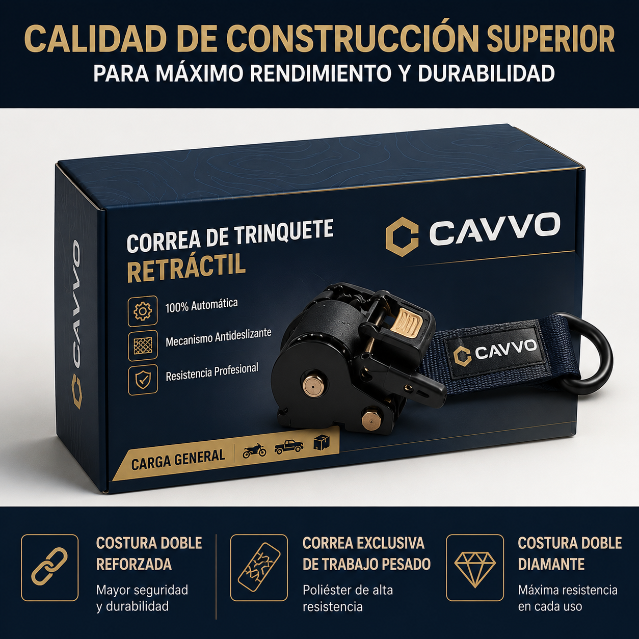 Correa Automática Retráctil CAVVO