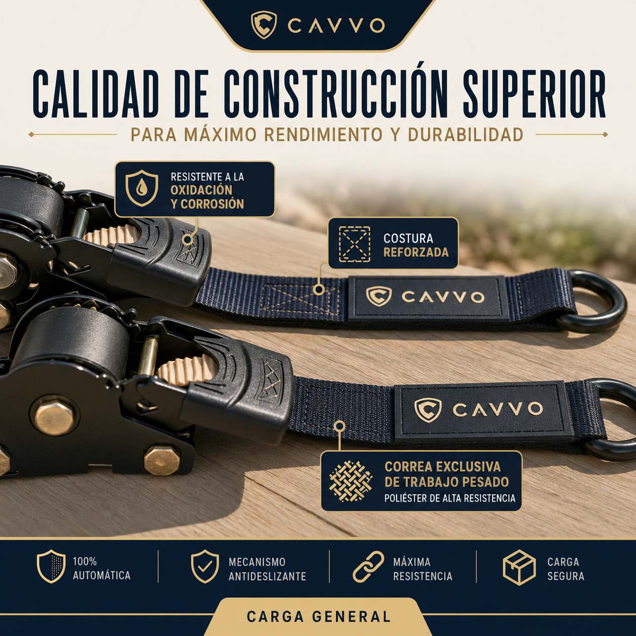 Correa Automática Retráctil CAVVO