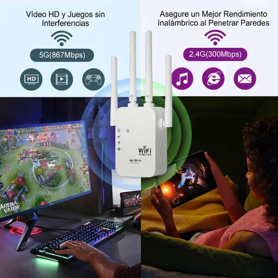 WIFI MAX - Repetidor De Señal Wifi Alta Potencia